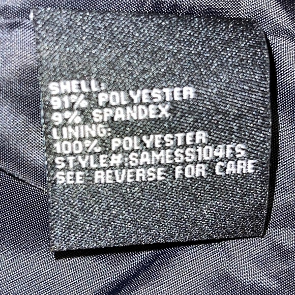 Blank Noir Faux Suede Navy Moto Jacket S - Picture 12 of 17